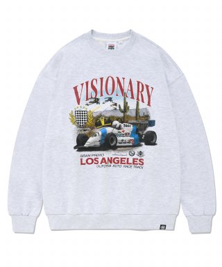 비전스트릿웨어(VISION STREETWEAR) VSW Racing Crewneck Light Gray 상품 이미지