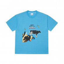 MILK COW SHORT SLEEVE T-SHIRT SKYBLUE