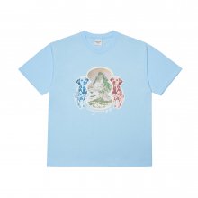 DALMATIAN SHORT SLEEVE T-SHIRT SKYBLUE