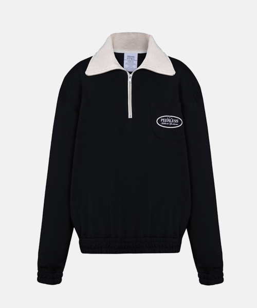 Свитшот с воротником Tender (Black/Oatmeal)