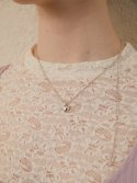 리엔느와르(leeENoir) Chubby Heart Necklace (2color)