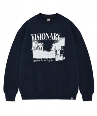 비전스트릿웨어(VISION STREETWEAR) VSW Old Memories Crewneck Navy 상품 이미지