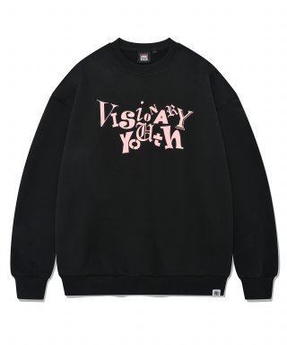 비전스트릿웨어(VISION STREETWEAR) VSW Multi Typo Crewneck Black 상품 이미지