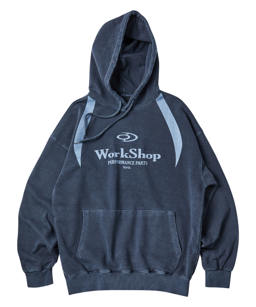 Workshop Division Pigment Hoodie Dark Blue