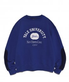 [YALE x NICEWEATHER] ARCH LOGO CREWNECK BLUE