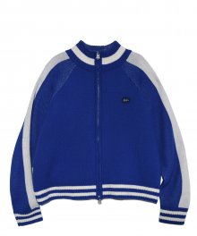 [YALE x NICEWEATHER] REGLAN ZIP UP KINT BLUE