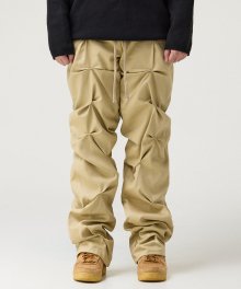 WRINKLE PANT - BEIGE