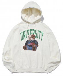 BABY UNIVERSITY DAN HOODIE IVORY