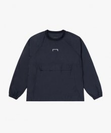 AIR THROUGH MESH LINED WIND PULLOVER-NAVY