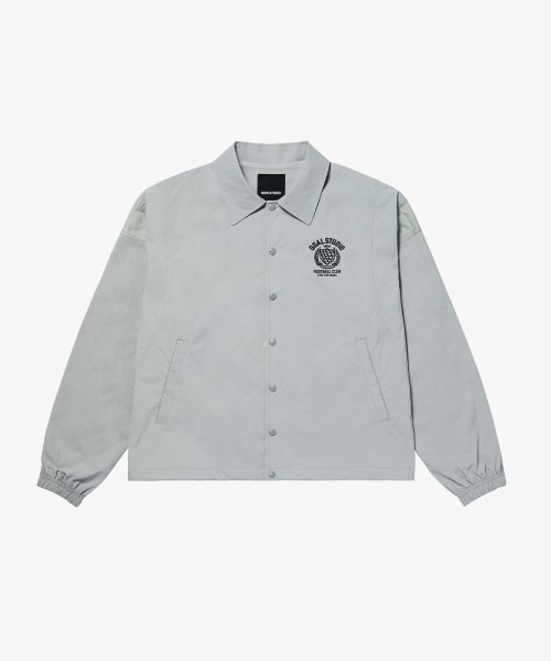 FC NYLON COACH JACKET-LIGHT GREY