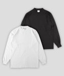 샤카웨어(SHAKA WEAR) [2PACK] 7.5oz 가먼트다이 무지 오버핏 긴팔 티셔츠