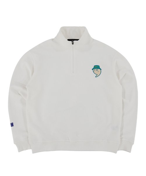 [UP9082] Свитшот UPST GOLF на молнии Ivory