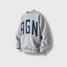 AGN Heavy Weight Sweat Shirt - Melange Grey