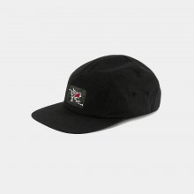 Geometric Logo Camp Cap - Black