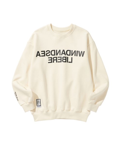 WDS X LIBERE CREWNECK SWEAT SHIRT / WHITE