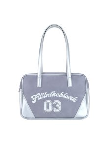 Trapezoid Shoulder Bag (sporty)(purple silver)