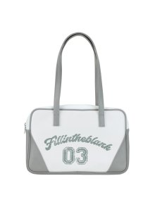 Trapezoid Shoulder Bag (sporty)(white grey)