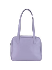 Trapezoid Middle Shoulder Bag (crack)(lavender)