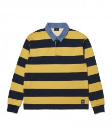 STRIPE RUGBY SHIRTS - YELLOW