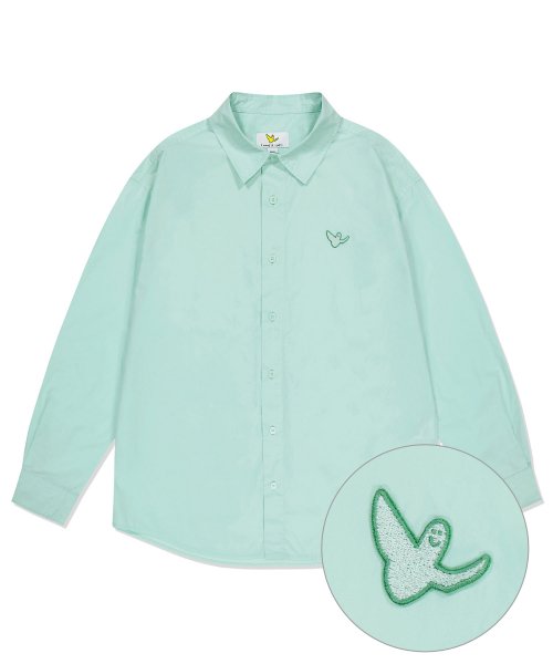 와릿이즌(WHATITISNT) [23SS] ANGEL WAPPEN SHIRT STRIPE GRAY - 사이즈 & 후기 | 무신사
