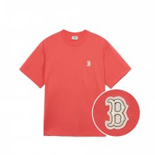 베이직 스몰로고 반팔 티셔츠 BOS (Coral)