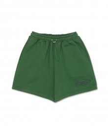 ROUND LOGO EMBROIDERED SHORTS GREEN (AM2DMFPA61A)