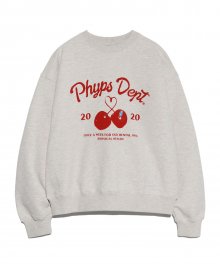 HEART BERRY CREWNECK OATMEAL