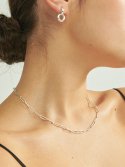 유니제이(UNI.J) Texture Link Silver Necklace In407 [Silver]
