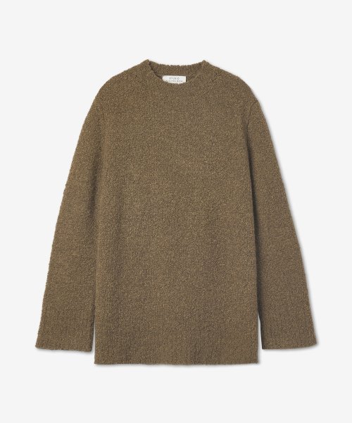 스튜디오니콜슨(studionicholson) 5GG 메리노 야크 보클 니트 - 다크 랜틸 / BOSESNW1017DARKLENTIL