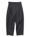 tapered two tuck slacks charcoal