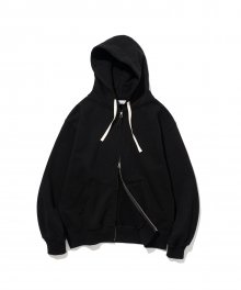 zip up hoodie black
