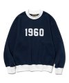 1960 two tone sweatshirts navy