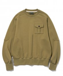 military pocket sweatshirts olive