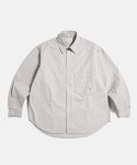 에스피오나지(ESPIONAGE) Cotton Over Shirt Light Grey
