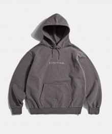 Embroidery Logo Heavy Weight Hoodie Fog