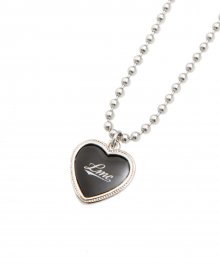 CLASSIC HEART NECKLACE black