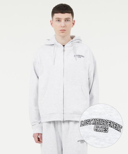 ARCH FN ZIP-UP HOODIE light heather gray