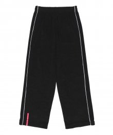 Terry Piping Pants Black