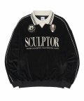 Velour Soccer Jersey Black