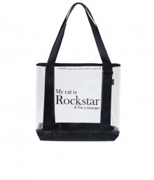 Rockstar pvc tote bag (Black/Black)