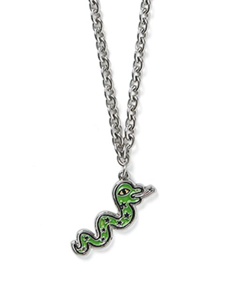 silver snake pendant necklace