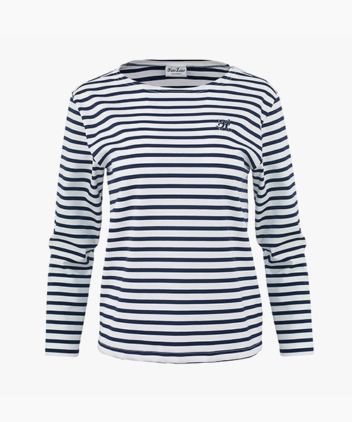 striped navy t shirt