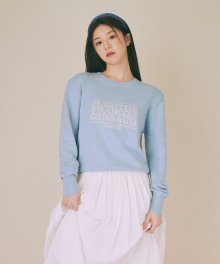 CLASSIC LOGO KNIT PULLOVER sky blue