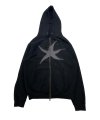 TCM starfish hooded zip-up (black)