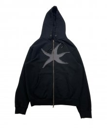 TCM starfish hooded zip-up (black)
