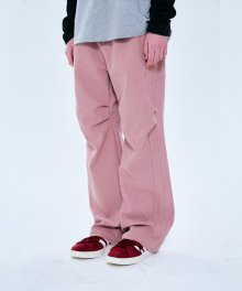 TCM slit tuck chino pants (pink)