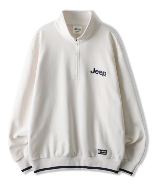 지프(JEEP) A1 YOKO Half Zip-Up Sweat (JO5TSU834IV) - 사이즈