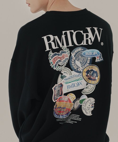 MUSINSA | ROMANTIC CROWN RMTCRW Label Sweatshirt_Black