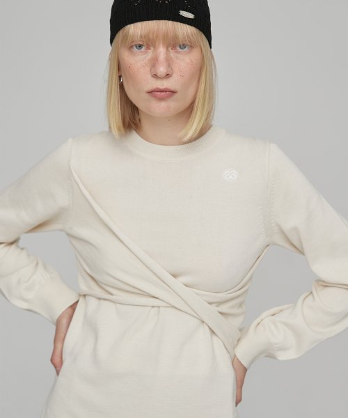 TWIST PULLOVER - IVORY
