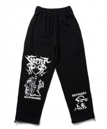 DUALITY OF FACE SWEATPANTS_BK